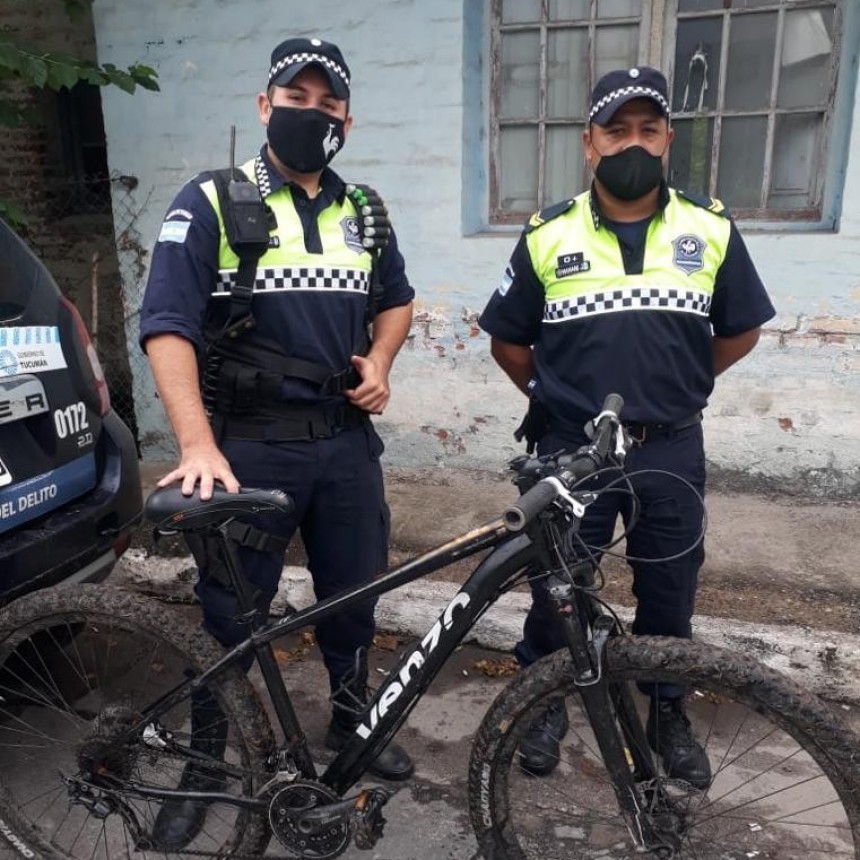 POR UNA LLAMADA ANÓNIMA A LA POLICIA, SE PUDO RECUPERAR LAS BICICLETAS ROBADAS EN MONTEROS