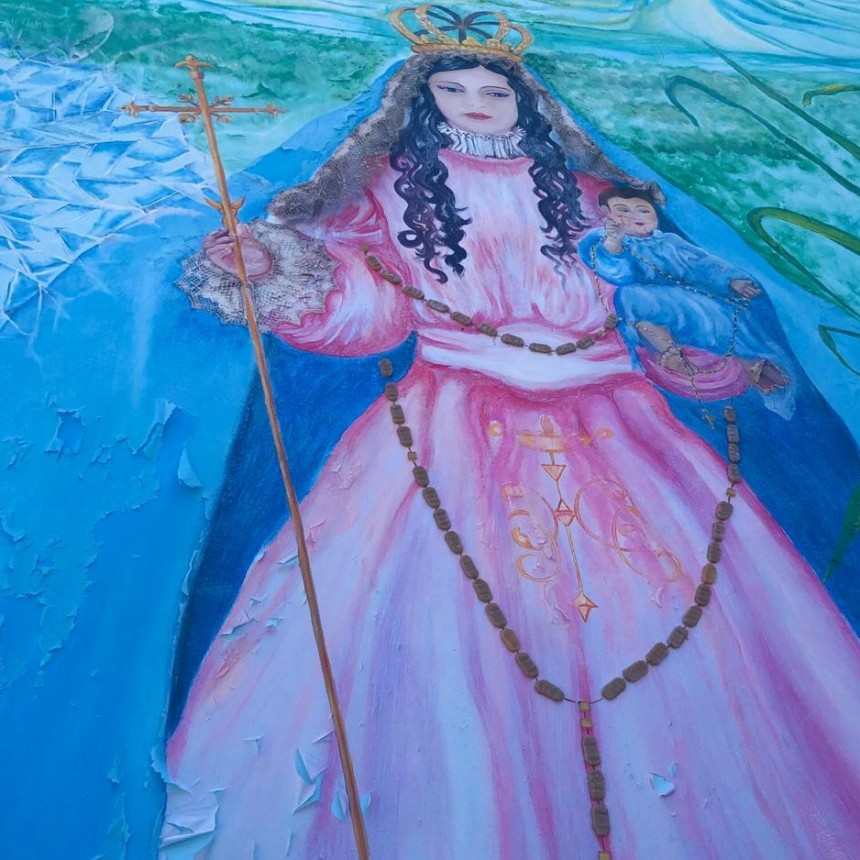 SE DESCASCARA EL MURAL DEL PASEO DEL MILAGRO