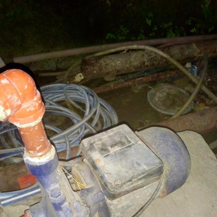 ROBARON BOMBA ELEVADORA DE AGUA EN ÑUÑORCO