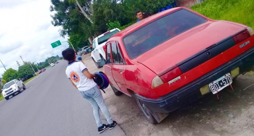 CHOCARON, PERO SOLO HUBO DAÑOS MATERIALES