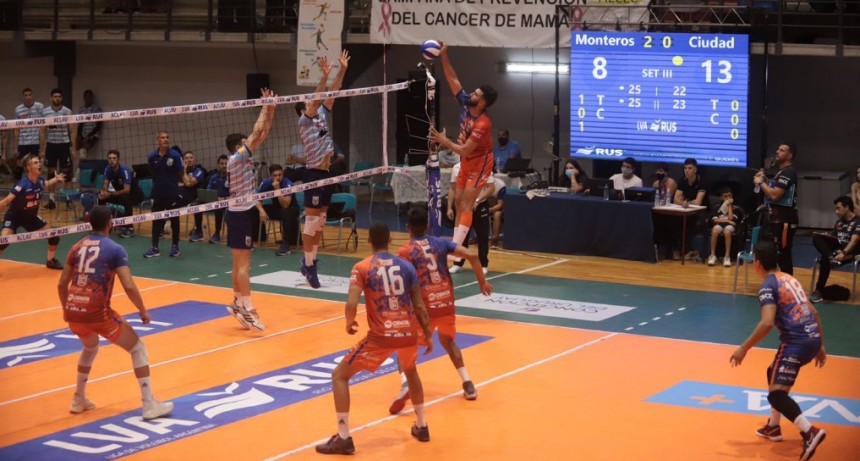A MONTEROS VOLEY SE LE ESCAPÓ EL PARTIDO ANTE CIUDAD 