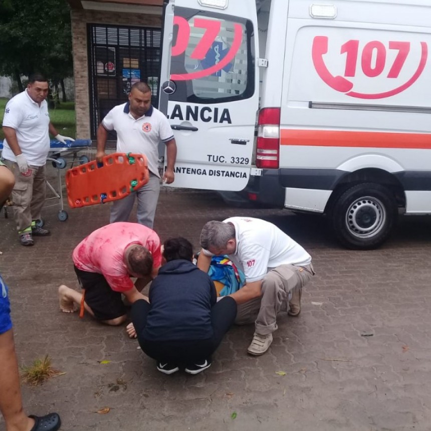 FUERTE CAÍDA DE SU MOTO, POR EL POLITRAUMATISMO FUE DERIVADA A CONCEPCIÓN