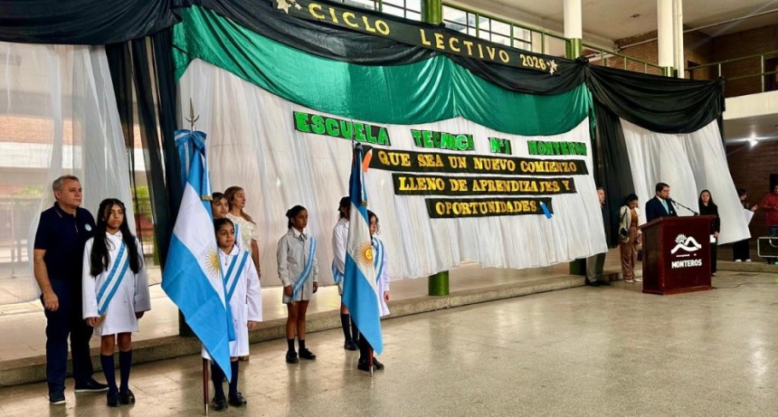 COMIENZO DE CLASES, ACTO OFICIAL EN MONTEROS