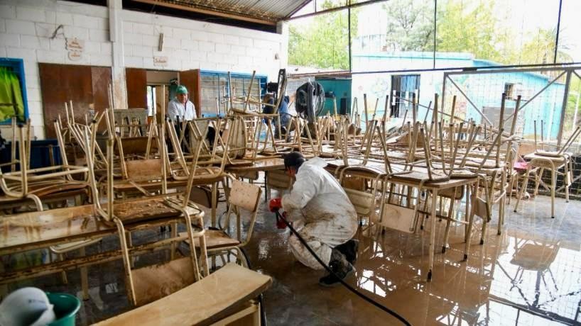 EN 107 ESCUELAS NO HABR&Aacute; CLASES POR EL TEMPORAL
