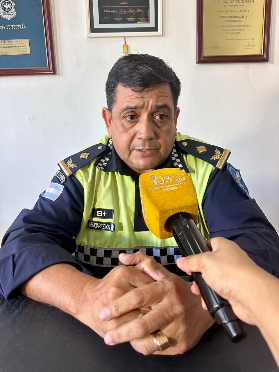 GUIDO JUAREZ, JEFE DE POLIC&Iacute;A DE MONTEROS, EXPLIC&Oacute; EL DISPOSITIVO DE SEGURIDAD EN LAS ESCUELAS SECUNDARIAS