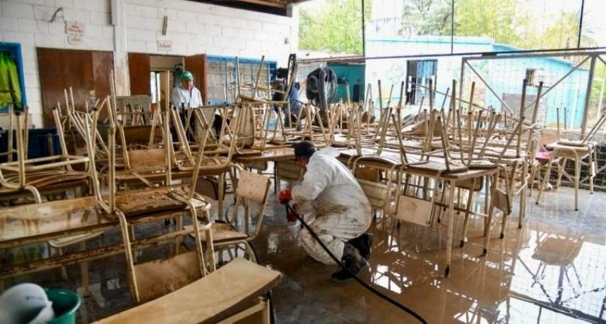 EN 107 ESCUELAS NO HABR&Aacute; CLASES POR EL TEMPORAL
