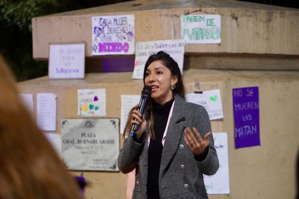 &ldquo;ME SIENTO SOBREVIVIENTE DE LA VIOLENCIA DE G&Eacute;NERO&rdquo; DIJO UNA JOVEN EN LA MARCHA DE NI UNA MENOS EN MONTEROS