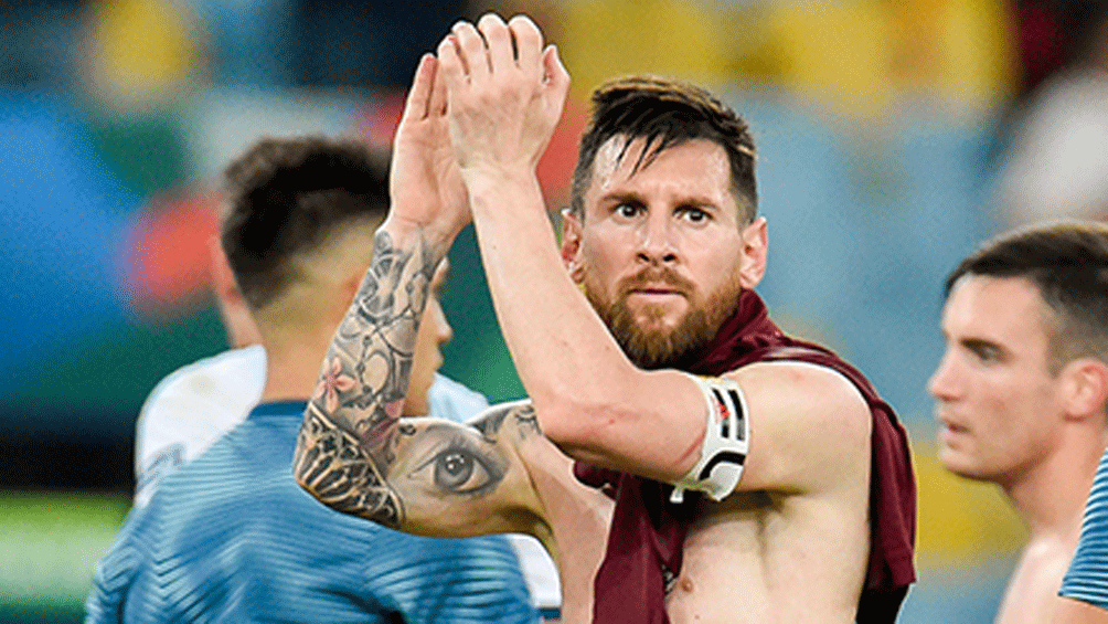 Messi, contra el arbitraje: Nos inclinó la cancha mal