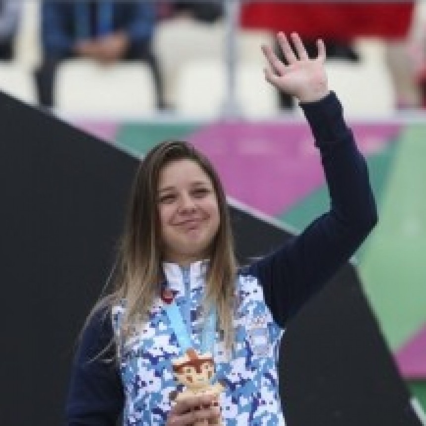 La ciclista Agustina Roth conquistó la centésima medalla para Argentina 
