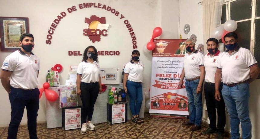 EL GREMIO DE SEOC HIZO UN SORTEO VIRTUAL POR EL DIA DEL EMPLEADO DE COMERCIO EN MONTEROS