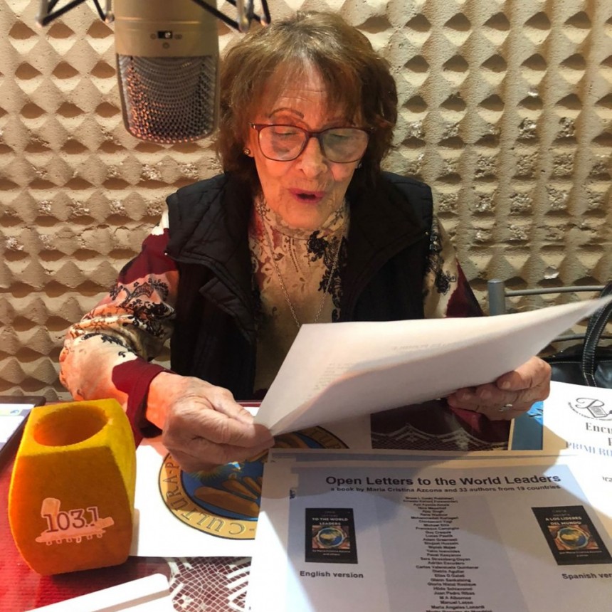 UNA MONTERIZA SELECCIONADA PARA EL LIBRO “CARTA ABIERTA A LOS LIDERES DEL MUNDO” 