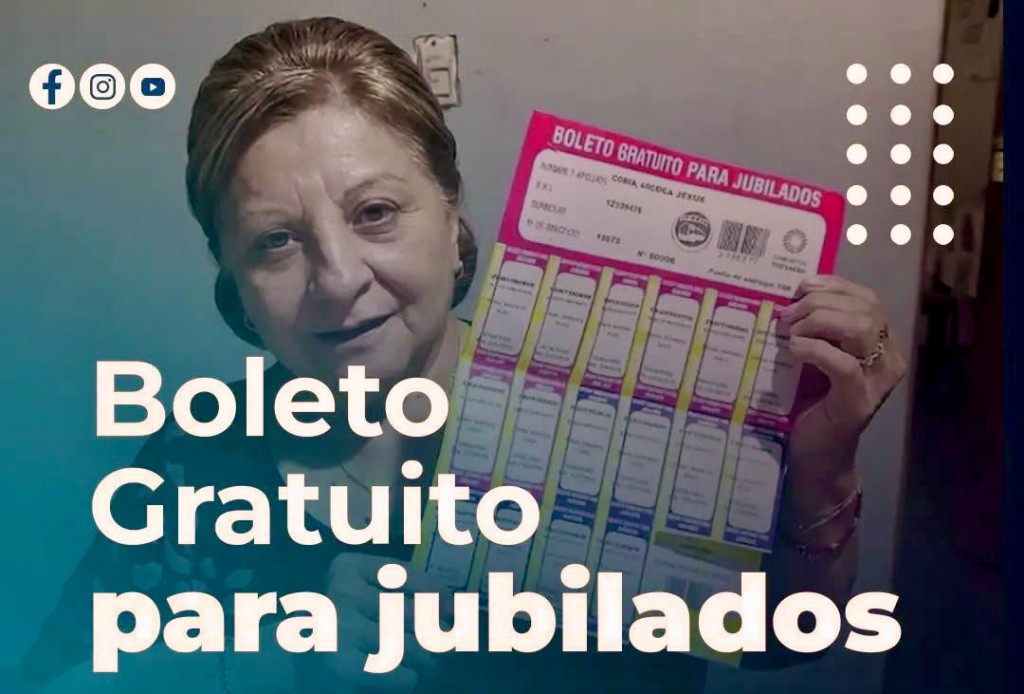 ENTREGA DE BOLETO GRATUITO PARA JUBILADOS