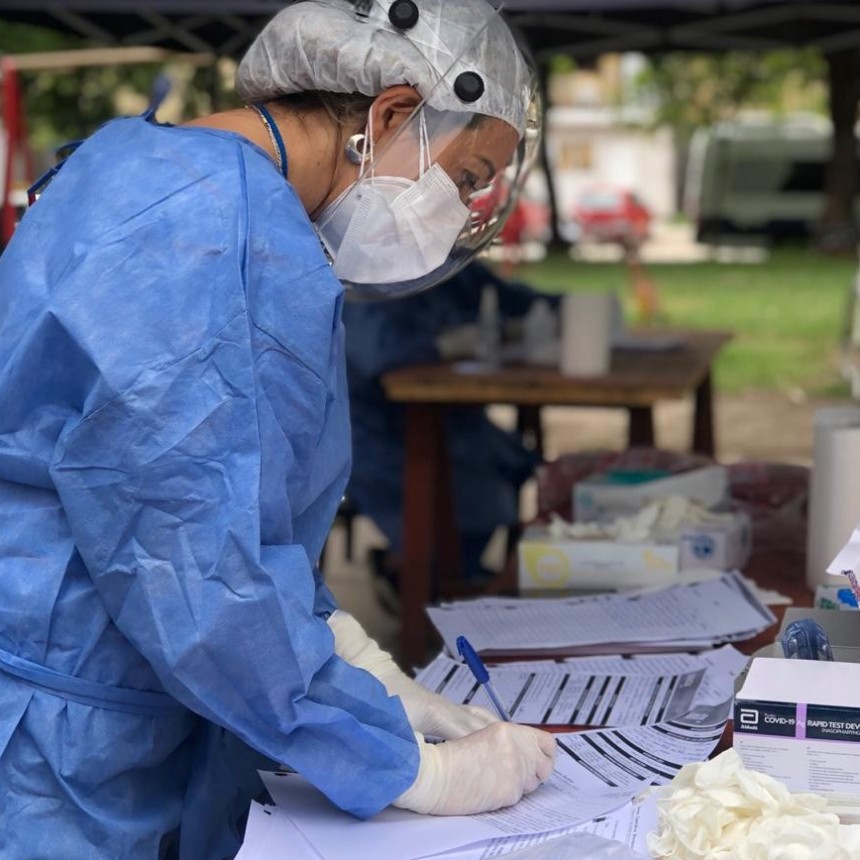 OPERATIVO BÚSQUEDA  ACTIVA DE ASINTOMÁTICOS (BAS) DE COVID EN LA PLAZOLETA BARRIO BELGRANO