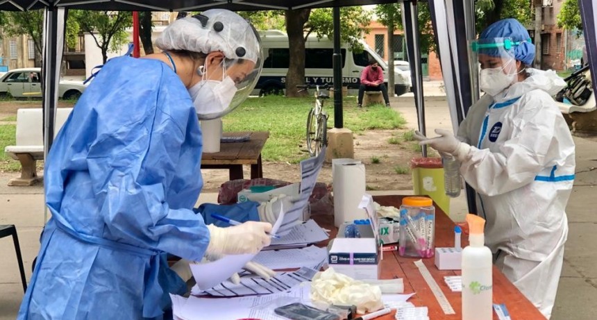 ESTE VIERNES NUEVO OPERATIVO EN BUSQUEDA DE SINTOMATICOS DE COVID-19 EN PLAZOLETA 28 DE AGOSTO EN MONTEROS