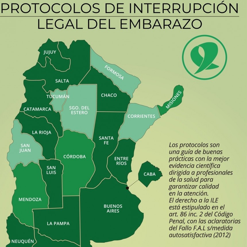 CINCO PROVINCIAS NO CUENTAN CON PROTOCOLO PARA GARANTIZAR ABORTOS NO PUNIBLES