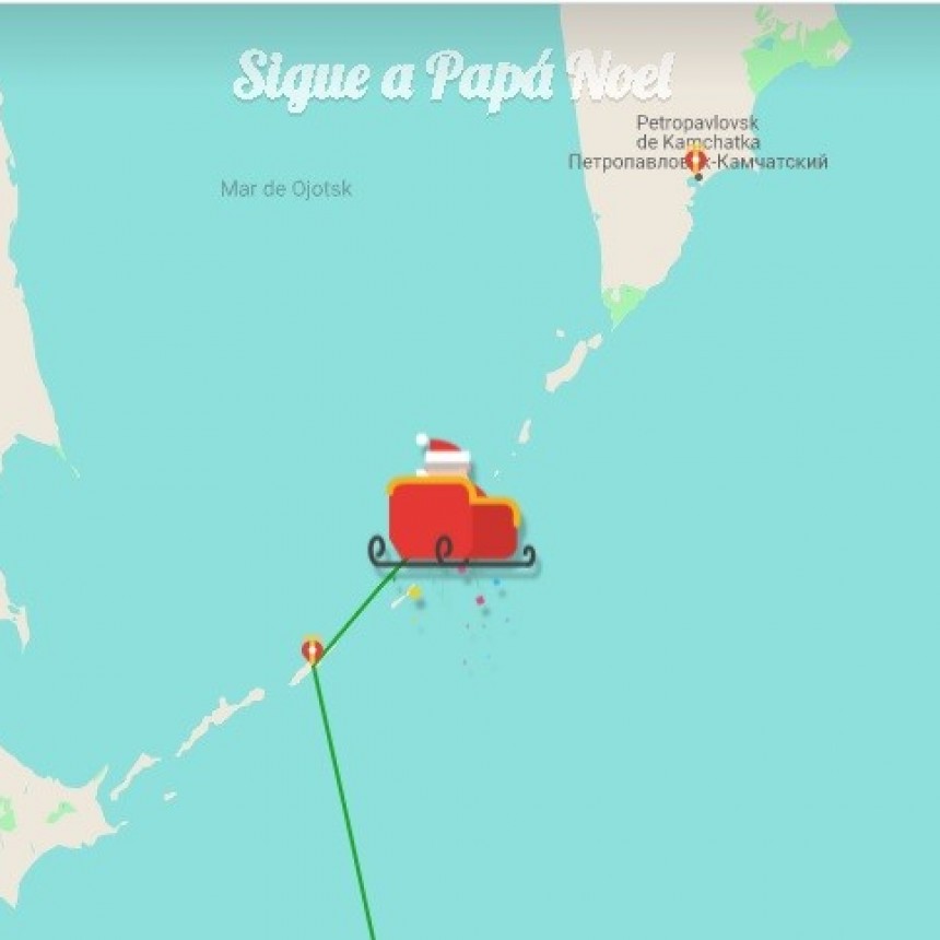 Seguí en Google a Papá Noel por todo el mundo